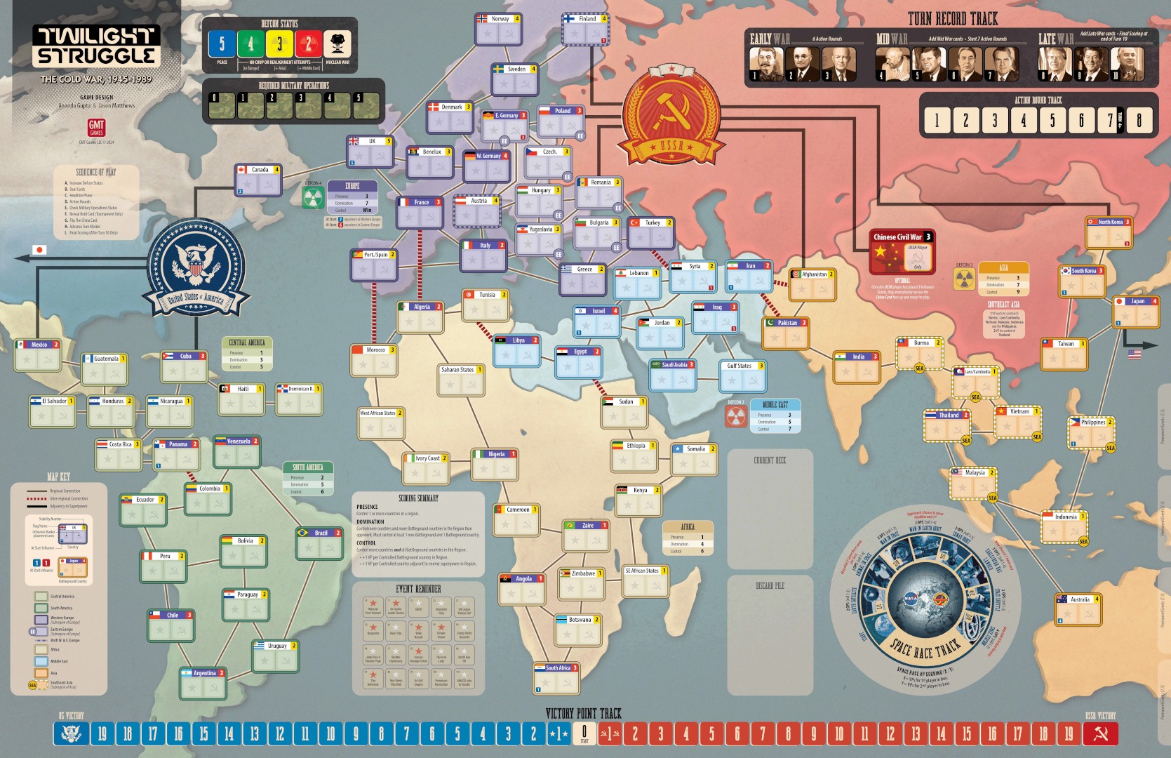 Twilight Struggle Map